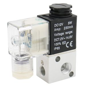 Heschen Electrical Pneumatic Solenoid Valve 3V1-06 12 VDC/24 VDC/110 VAC/220 VAC PT1/8 3/2 Way Normally Closed CE