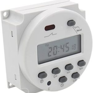 Digital LCD Power Weekly Programmable Timer Relay Switch CN101A AC/DC 12V 16 Amp SPST
